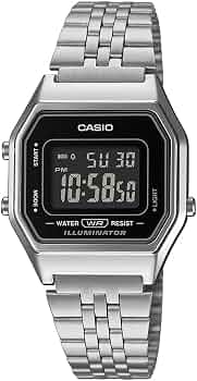 Casio Vintage LA680WA-1BDF Digital Black Dial Women (D408) : Amazon.in: Home & Kitchen